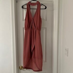 KEEPSAKE the Label High Low Dress in Dusty Rose